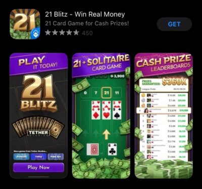 21 Blitz Skillz Win Real money 2022