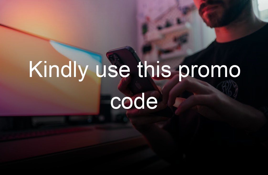 kindly use this promo code