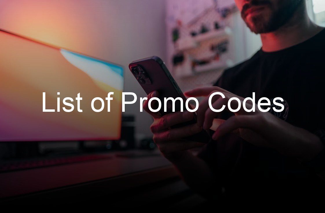 list of promo codes