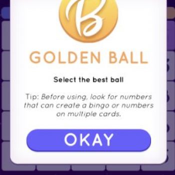 Blackout Bingo golden Ball